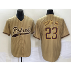 San Diego Padres #23 Fernando Tatis Jr Tan JEROMEN NEW 2023 Cool Base Stitched Jersey