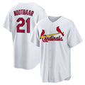 St. Louis Cardinals #21 Lars Nootbaar White JEROMEN Home Replica Jersey