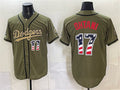 Los Angeles Dodgers #17 Shohei Ohtani Olive JEROMEN 2026 Armed Forces Day 250 Fourth of July Stitched Jersey