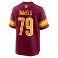 W.Commanders #79 Braeden Daniels Burgundy JEROMEN Team Game Jersey