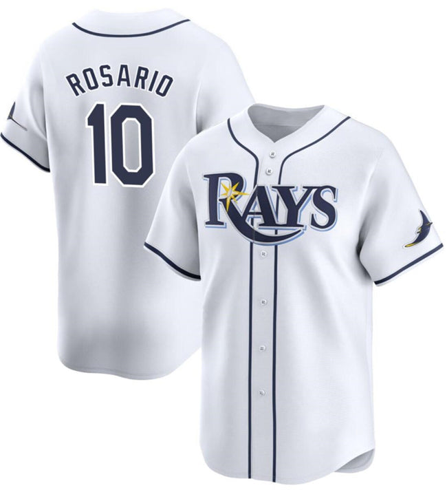 Tampa Bay Rays #10 Amed Rosario White JEROMEN Home Limited Stitched Jersey