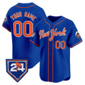 Cutsom New York Mets Active Player Royal JEROMEN 2024 Spring Training Vapor Premier Limited Stitched Jersey