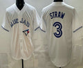 Toronto Blue Jays #3 Myles Straw White JEROMEN Limited Jersey