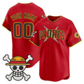 Custom San Diego Padres x One Piece Red JEROMEN Vapor Premier Limited Jersey - Stitched