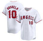 Los Angeles Angels #10 Gio Urshela White JEROMEN Home Limited Stitched Jersey