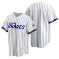 Atlanta Braves Blank 2021 White JEROMEN City Connect Stitched Jersey