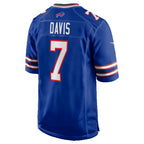 B.Bills #7 Ray Davis Royal JEROMEN Team Game Jersey