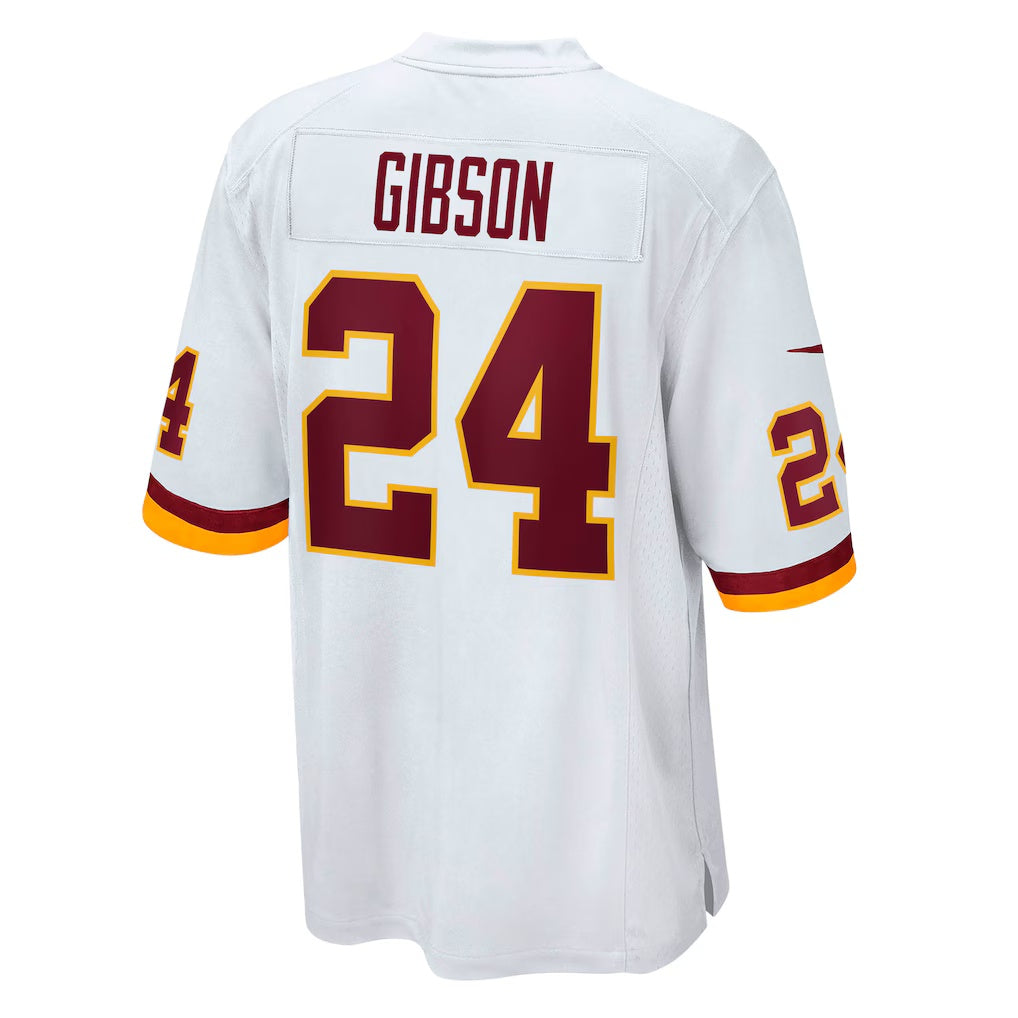 W.Football Team #24 Antonio Gibson White JEROMEN Game Player Jersey