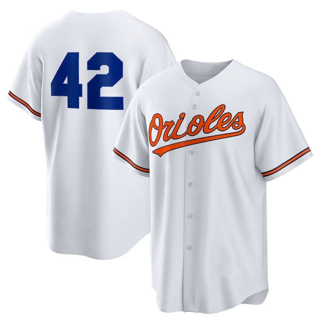 Baltimore Orioles #42 Jackie Robinson White JEROMEN Home 2025 Day Replica Jersey