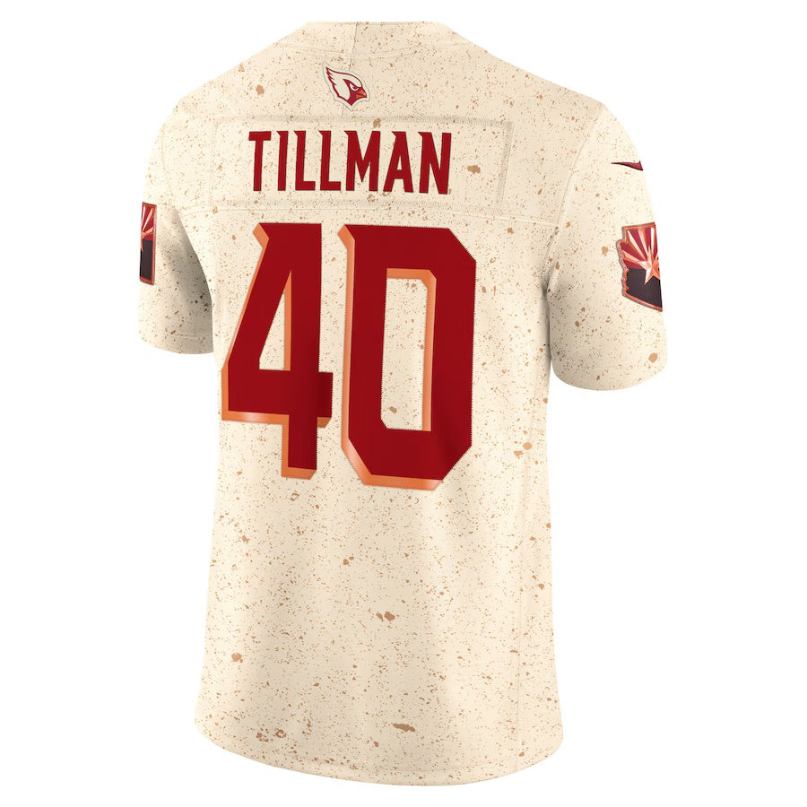 A.Cardinals #40 Pat Tillman 2025 Rivalries Collection Retired Player Limited Jersey  - Natural Stitched American Football Jersey