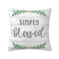 Keyword3 Simply Blessed Wreath Pillow 18x18in - Main Image