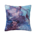 Keyword3 Abstract Stall Art Pastel Blush Teal And Blue Ombre Colour Pillow 18x18in - Main Image