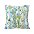 Keyword3 Hand Painted Botanical Garden Wildflowers Pillow 18x18in - Main Image