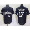 Los Angeles Dodgers #17 Shohei Ohtani Black JEROMEN 2025 LA Gothic Style With 2024 World Series Champions Patch Vapor Premier Limited Stitched Jersey