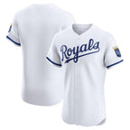 Kansas City Royals White JEROMEN Home Elite Jersey