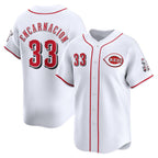 Cincinnati Reds #33 Christian Encarnacion-Strand White JEROMEN Home Limited Player Jersey