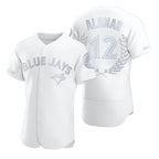 Toronto Blue Jays #12 Roberto Alomar White JEROMEN Flexbase Fashion Jersey