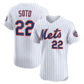 New York Mets #22 Juan Soto White JEROMEN Home Elite Jersey