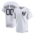 Custom New York Yankees White JEROMEN Home Limited Jersey