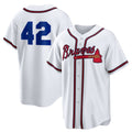 Atlanta Braves #42 Jackie Robinson White JEROMEN Home 2025 Day Replica Jersey