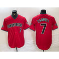 Arizona Diamondbacks #7 Corbin Carroll Red JEROMEN 2024 Cool Base Stitched Jersey