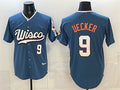 Milwaukee Brewers #9 Bob Uecker Mineral Blue JEROMEN 2026 City Connect Stadium Stitched Jersey