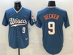 Milwaukee Brewers #9 Bob Uecker Mineral Blue JEROMEN 2026 City Connect Stadium Stitched Jersey