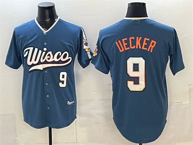Milwaukee Brewers #9 Bob Uecker Mineral Blue JEROMEN 2026 City Connect Stadium Stitched Jersey
