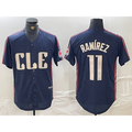Cleveland Guardians #11 Jose Ramirez Navy JEROMEN 2024 City Connect Limited Stitched Jersey