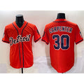Detroit Tigers #30 Kerry Carpenter Orange JEROMEN With Patch Vapor Premier Limited Stitched Jersey
