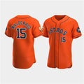Houston Astros #15 Mart¨ªn Maldonado Orange JEROMEN 60th Anniversary Flex Base Stitched Jersey