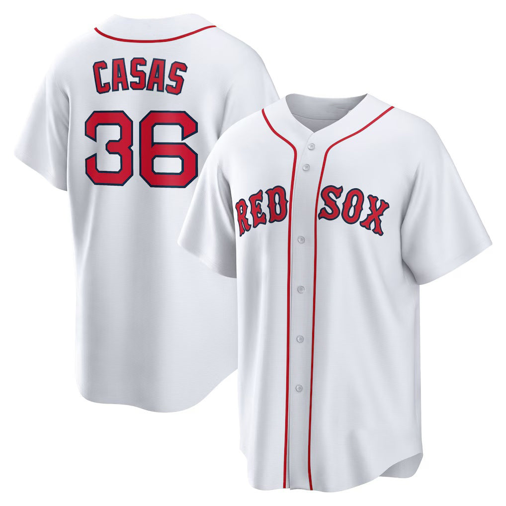 Boston Red Sox #36 Triston Casas White JEROMEN Home Replica Jersey