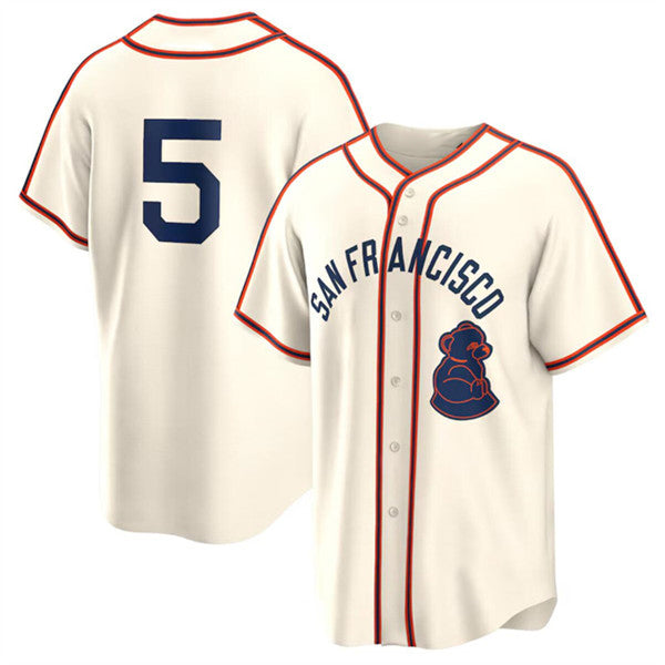 San Francisco Giants #5 Mike Yastrzemski Cream JEROMEN 2024 Rickwood Classic Stitched Jersey