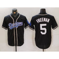Los Angeles Dodgers #5 Freddie Freeman Black JEROMEN Cool Base With Patch Stitched Jersey