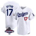 Los Angeles Dodgers #17 Shohei Ohtani White JEROMEN 2024 World Series Champions Home Limited Stitched Jersey