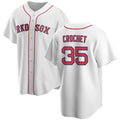 Boston Red Sox #35 Garrett Crochet White JEROMEN 2024 Cool Base Stitched Jersey