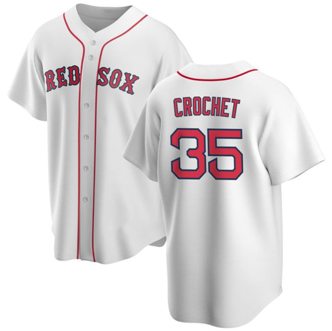 Boston Red Sox #35 Garrett Crochet White JEROMEN 2024 Cool Base Stitched Jersey