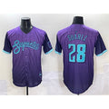 Arizona Diamondbacks #28 Eugenio Su¨¢rez Purple JEROMEN 2025 City Connect Limited Stitched Jersey