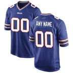 Custom B.Bills Royal JEROMEN Game Jersey