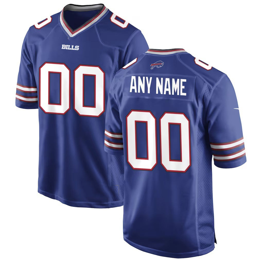 Custom B.Bills Royal JEROMEN Game Jersey