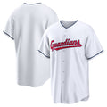 Cleveland Guardians White JEROMEN Home Blank Replica Jersey