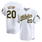 Oakland Athletics #20 Zack Gelof White JEROMEN Home Limited Player Jersey
