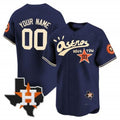 Custom Houston Astros Cactus Jack Style Vapor Premier Limited Jersey ¨C Navy JEROMEN