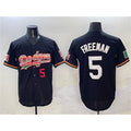 Los Angeles Dodgers #5 Freddie Freeman Black JEROMEN Mexico Limited Stitched Jersey
