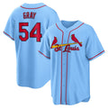 St. Louis Cardinals #54 Sonny Gray Light Blue JEROMEN Alternate Replica Jersey