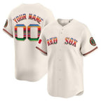 Custom Boston Red Sox Mexico Vapor Premier Limited Jersey ¨C Cream JEROMEN