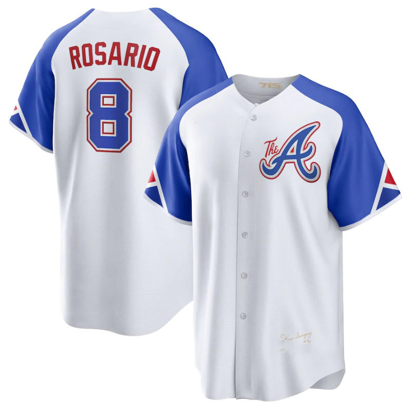Atlanta Braves #8 Eddie Rosario White JEROMEN 2023 City Connect Cool Base Stitched Jersey