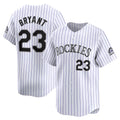 Colorado Rockies #23 Kris Bryant White-Purple JEROMEN Replica Player Jersey
