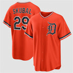 Detroit Tigers #29 Tarik Skubal Orange JEROMEN Alternate Stitched Jersey