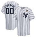 Custom New York Yankees Active Player White JEROMEN 2024 World Series Cool Base Stitched Jersey